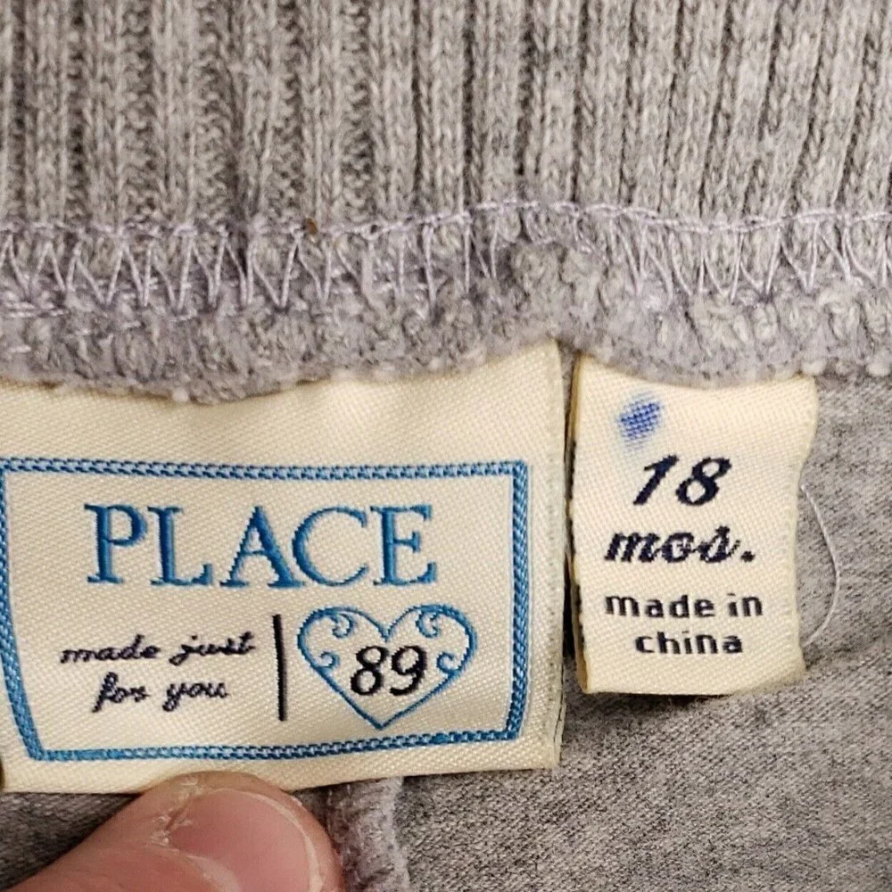 The Children's Place Toddler Girl's Grey Sweatshirt Skirt 18 Months